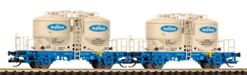 PIKO 47682 - TT - 2-tlg. Set Zementsilowagen Soda, DB AG, Ep. V